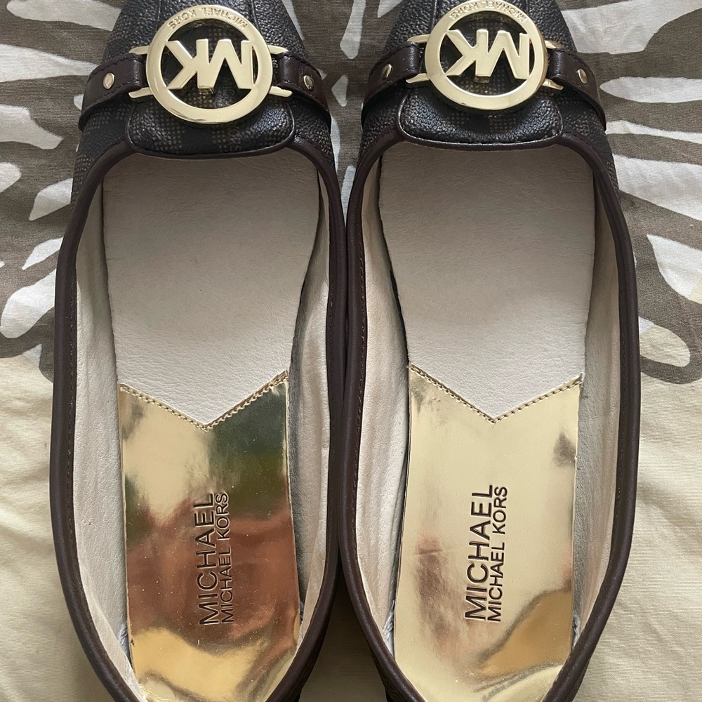 Michael Kors monogram flats